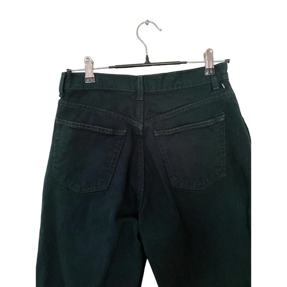 Vintage 90s Y2K GAP Dark Green Jeans Women's Size 10 Ankle High Rise Tapered USA - Picture 4 of 7